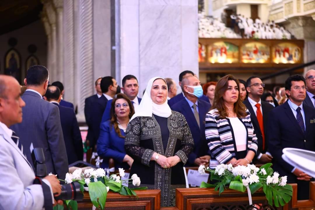 القباج تزور الكاتدرائية المرقسية.. وتهنئ البابا تواضروس الثاني بعيد القيامة