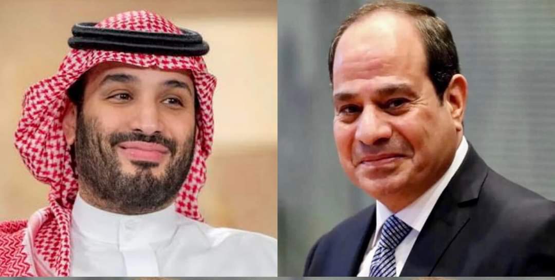 الرئيس السيسي يستقبل  الأمير محمد بن سلمان بالمطار