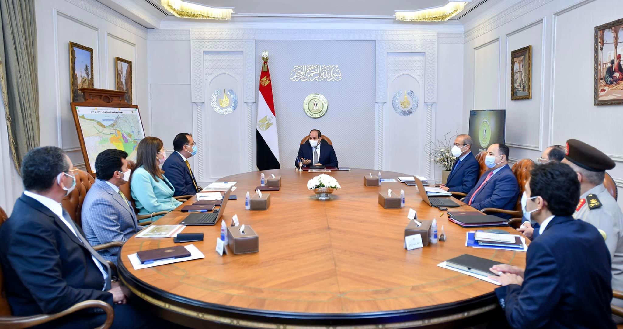 الرئيس السيسي يتابع الموقف التنفيذي لمدينة مصر الدولية للألعاب الأولمبية بالعاصمة الإدارية الجديدة