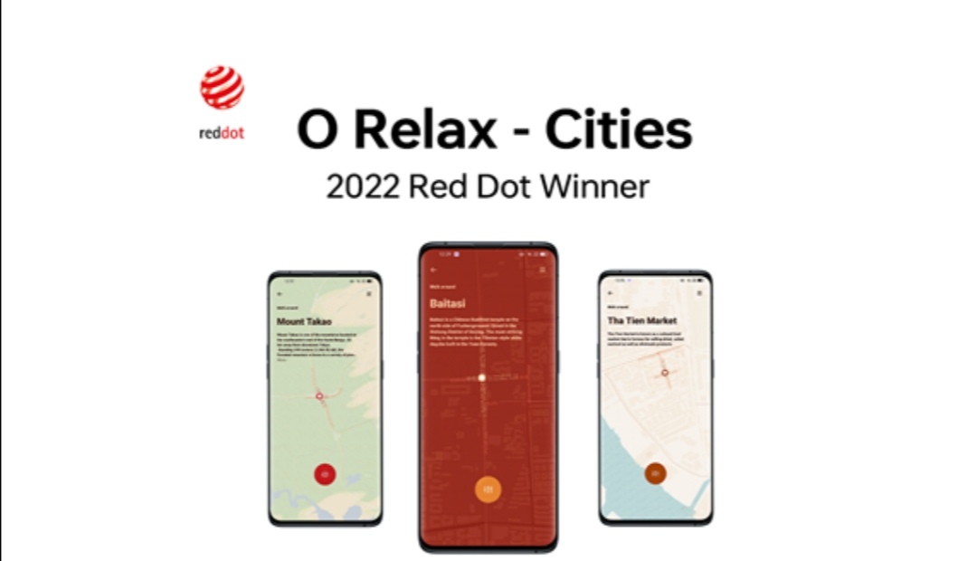 نظام تشغيل ColorOS 12 من OPPO يحصل على أربعة جوائز في التصميمات من Red Dot Award لجوائز تصميم الاتصالات والعلامات التجارية 2022