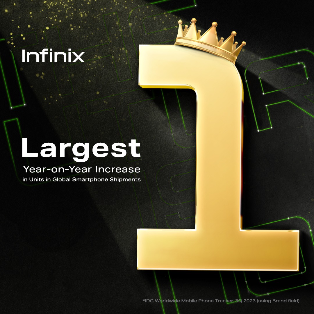 74.8 % نموا في عدد شحنات Infinix العالمية من الهواتف الذكية خلال الربع الثالث من 2023