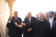 آمنة ومحافظ الجيزة ومفتى الجمهورية يفتتحون مسجد الروضة بحدائق الأهرام