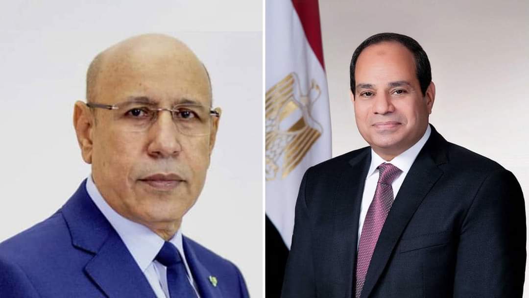 الرئيس السيسي يهنئ رئيس موريتانيا لإعادة انتخابه رئيساً