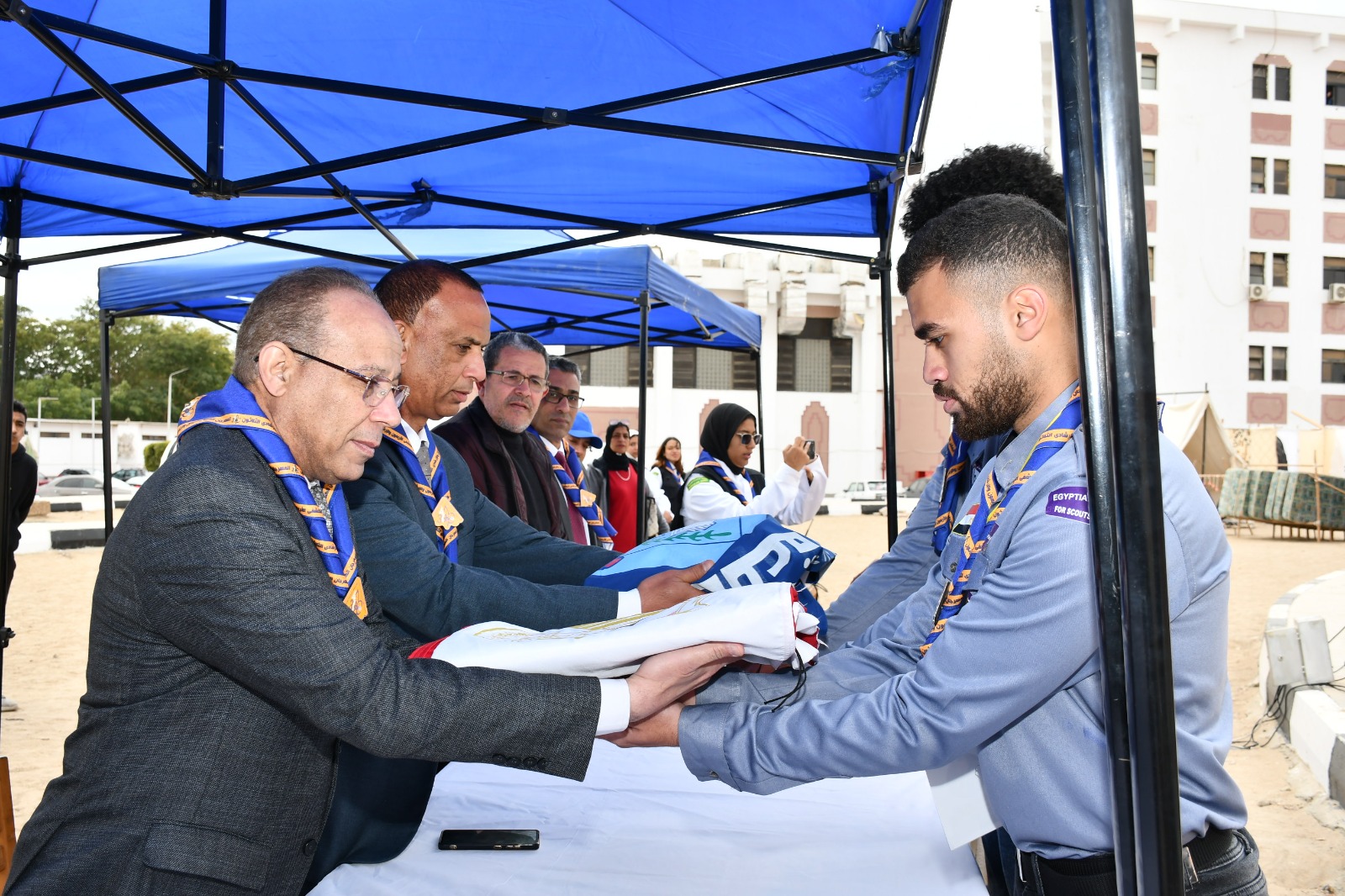 انطلاق المهرجان الكشفي الأربعون والإرشادي الثلاثون بجامعة قناة السويس