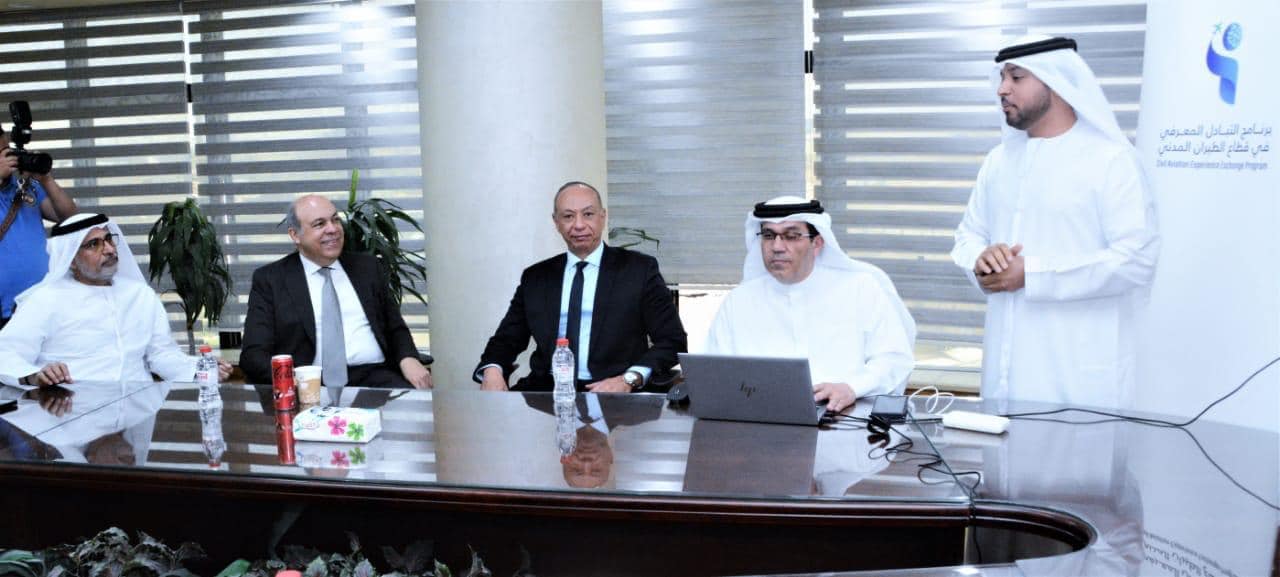 وزير الطيران يشهد توقيع اتفاقية تبادل معرفى بين سلطة الطيران المدني والهيئة العامة للطيران المدني بالإمارات