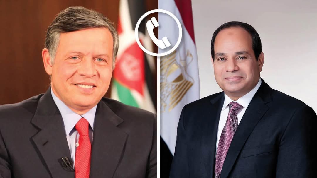 الرئيس السيسى يشدّد على تضامن مصر الكامل مع الأردن ودعمها في مواجهة كافة أشكال الإرهاب