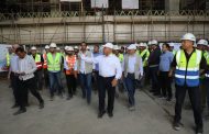 الوزير يتفقد مشروع الخط الأول من شبكة القطار الكهربائي السريع لمتابعة التشطيبات النهائية للمحطات