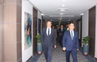 زيارة رئيس الاتحاد الدولى ورئيس الاتحاد المصرى للكاراتية للمدينة الاولمبية بالعاصمة الإدارية الجديدة
