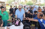 محافظ القليوبية يتفقد حدائق القناطر الخيرية ويشارك المواطنين فرحة أعياد الربيع وشم النسيم