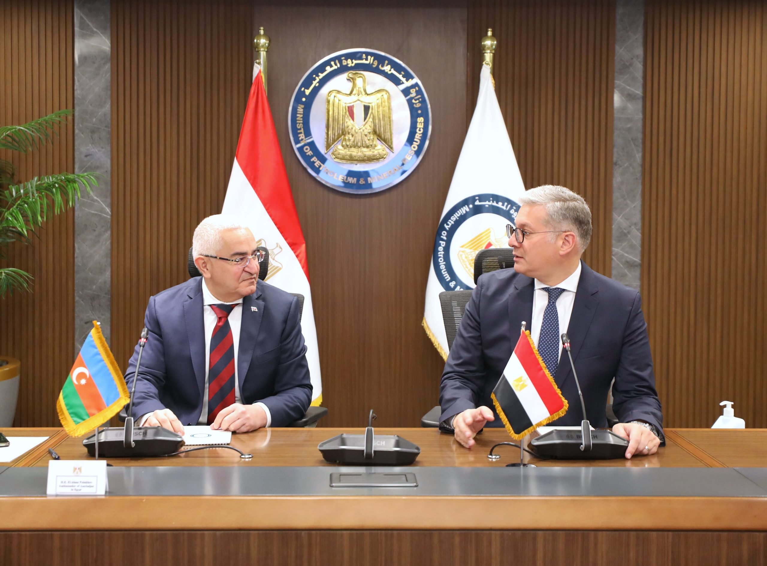 بدوى يبحث فرص إقامة تعاون استراتيجي مشترك بين مصر وأذربيجان