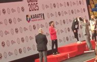 زياد على يحقق الميدالية الفضية ببطولة الدورى العالمى للكاراتيه بالقاهرة