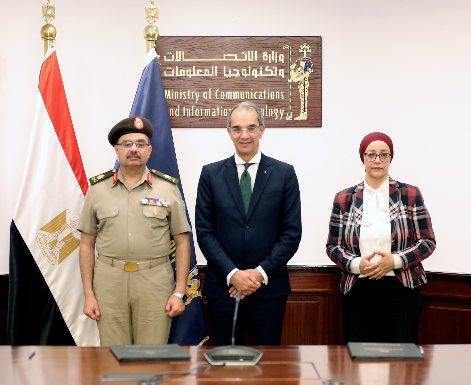 وزير الاتصالات يشهد توقيع تعاون لتأهيل وتدريب المجندين في مجالات التكنولوجيا