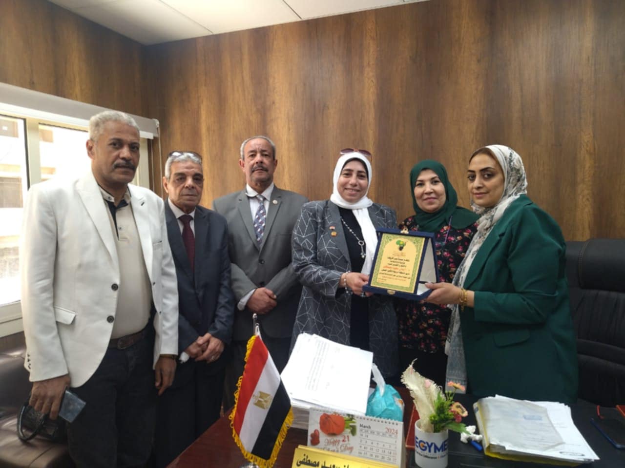 جمعية مصر افريقبا للتنمية والتكنولوجيا بتكريم عدد من قيادات التأمين الصحى على مستوى المحافظات