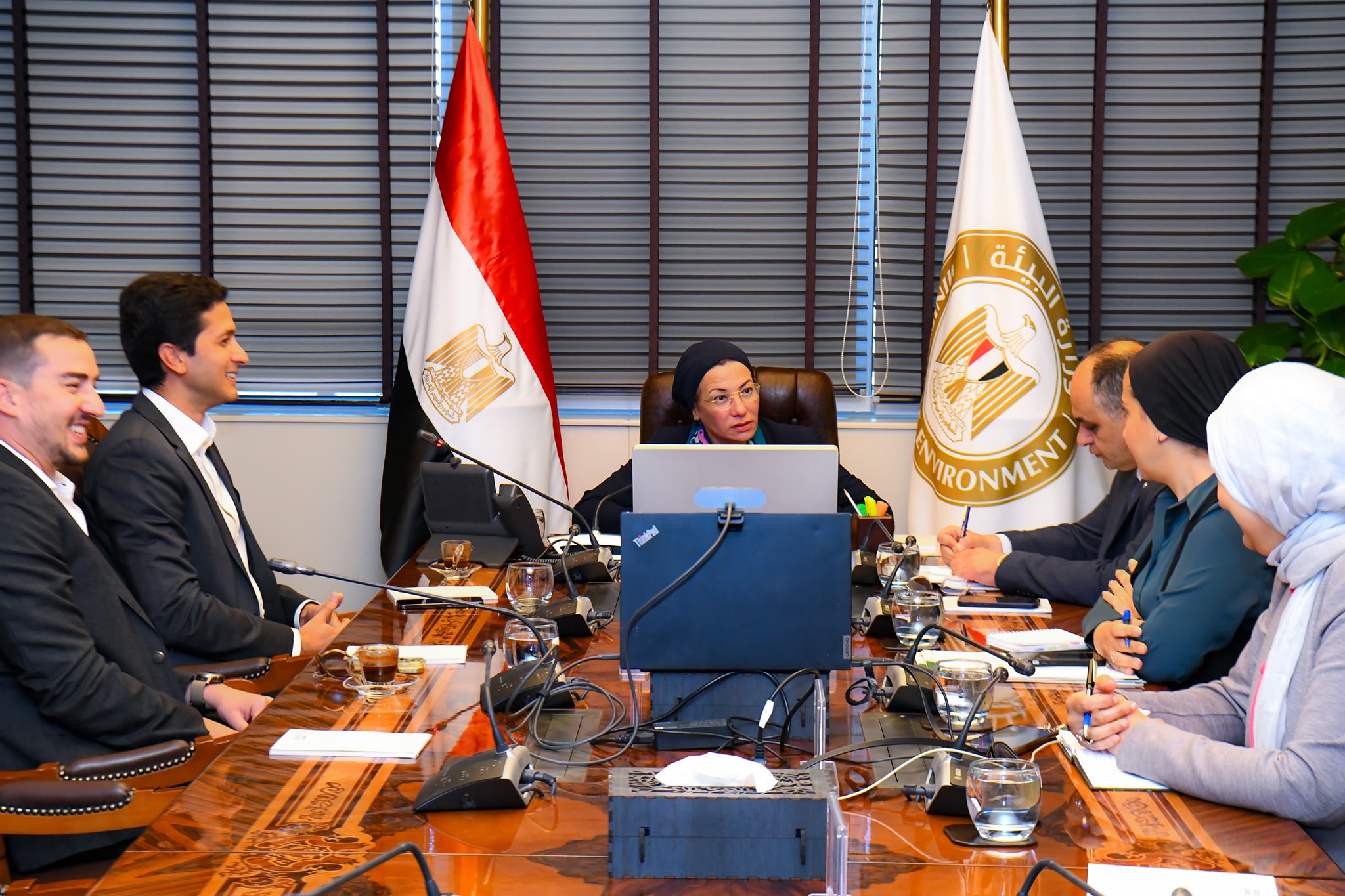 فؤاد : توقيع بروتوكول تعاون بين وزارة البيئة والمؤسسة يضم التعاون في مجال الرصد الإلكتروني لحماية البيئة البحرية