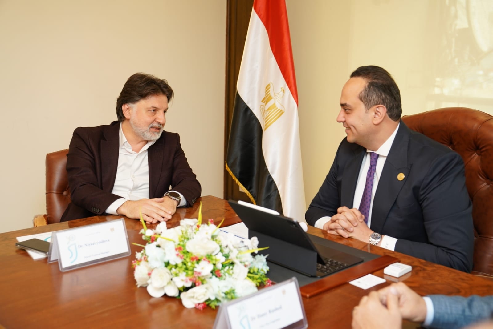 السبكى يترأس اجتماعًا مع مجموعة مودست التركية المتخصصة في إدارة مستشفيات الصحة النفسية وعلاج الادمان