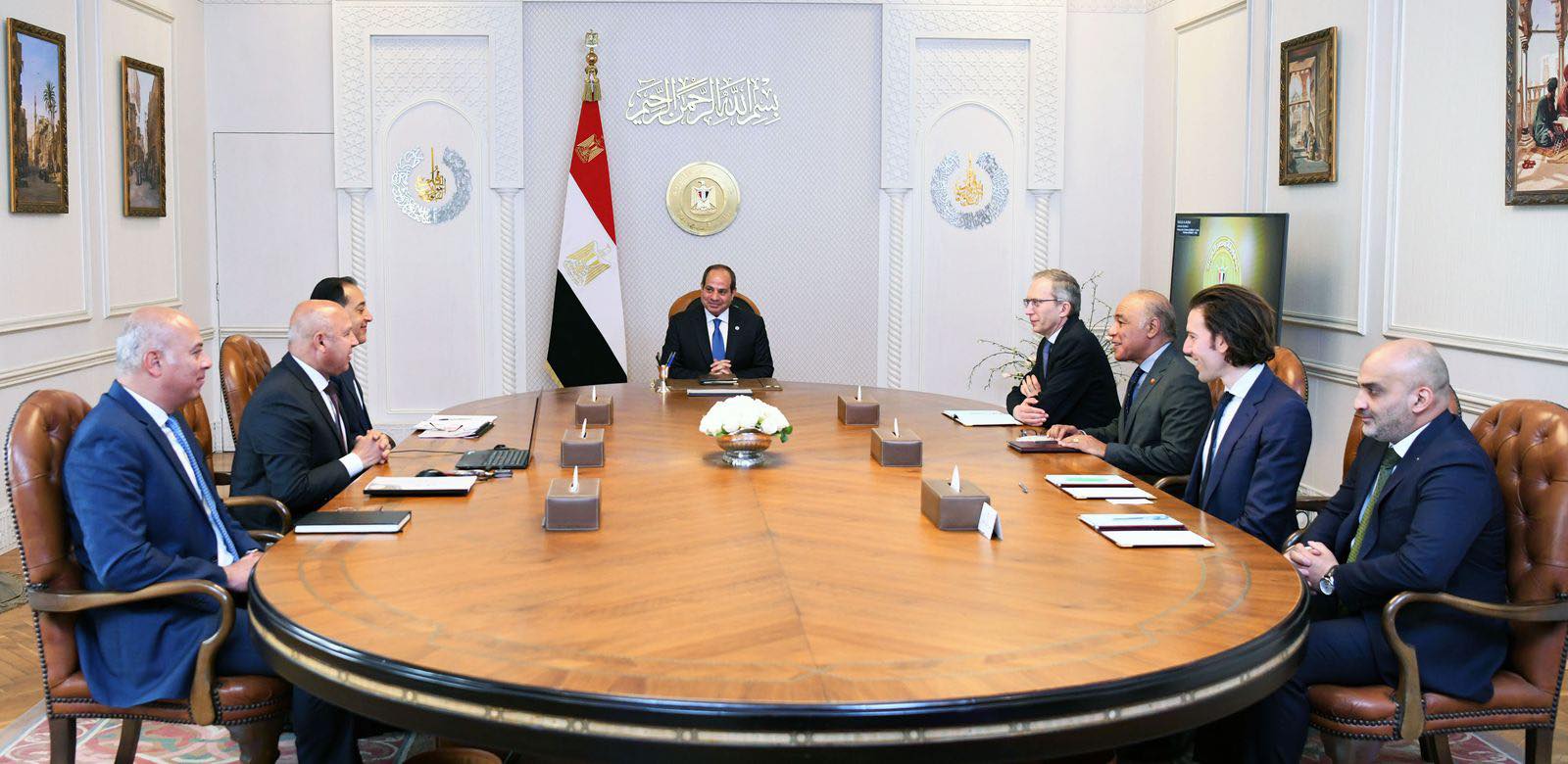 الرئيس السيسى يتابع تطورات مشروع الخط السادس لمترو أنفاق القاهرة الكبرى مع «ألستوم الفرنسية العالمية»