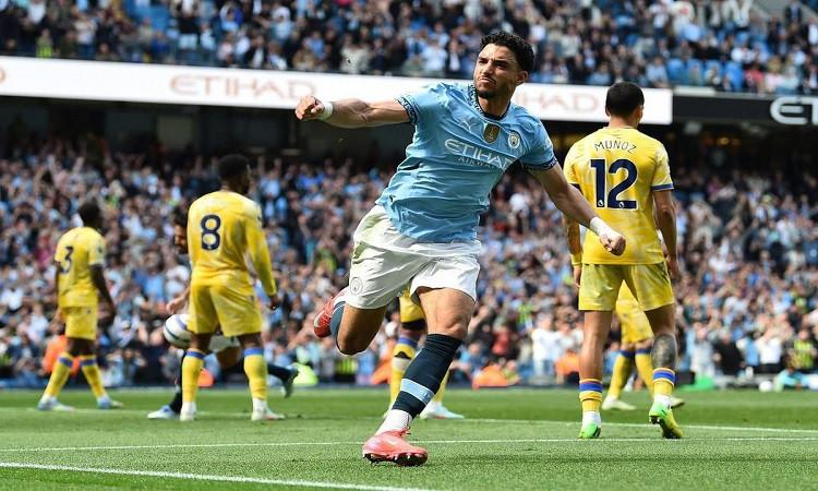 مرموش يقود مانشستر سيتي للفوز على كريستال بالاس 5-2 بالدوري الإنجليزي