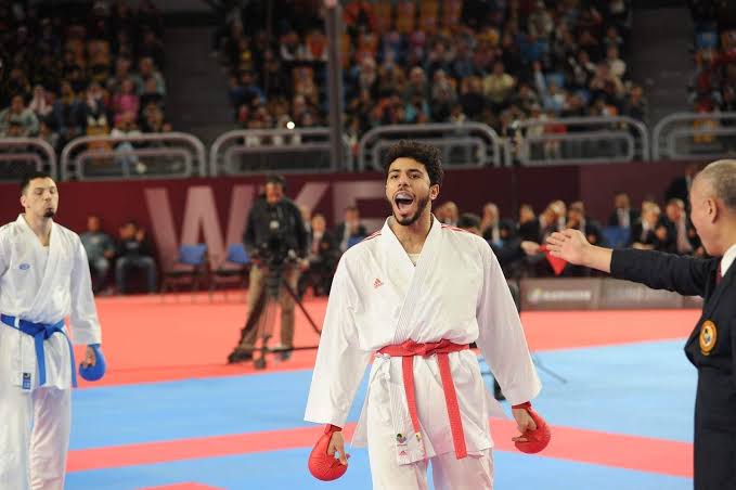عبدالله هشام يتوج بذهبية الدورى العالمى للكاراتيه