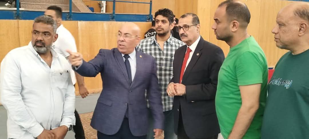 الدهراوي يتابع منافسات بطولة الجمهورية للكاراتيه تحت 14 سنة بجامعة حلوان