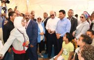 صبحي يفتتح حمام سباحة نصف أولمبي وملعب خماسي بمركز شباب مدينة ناصر