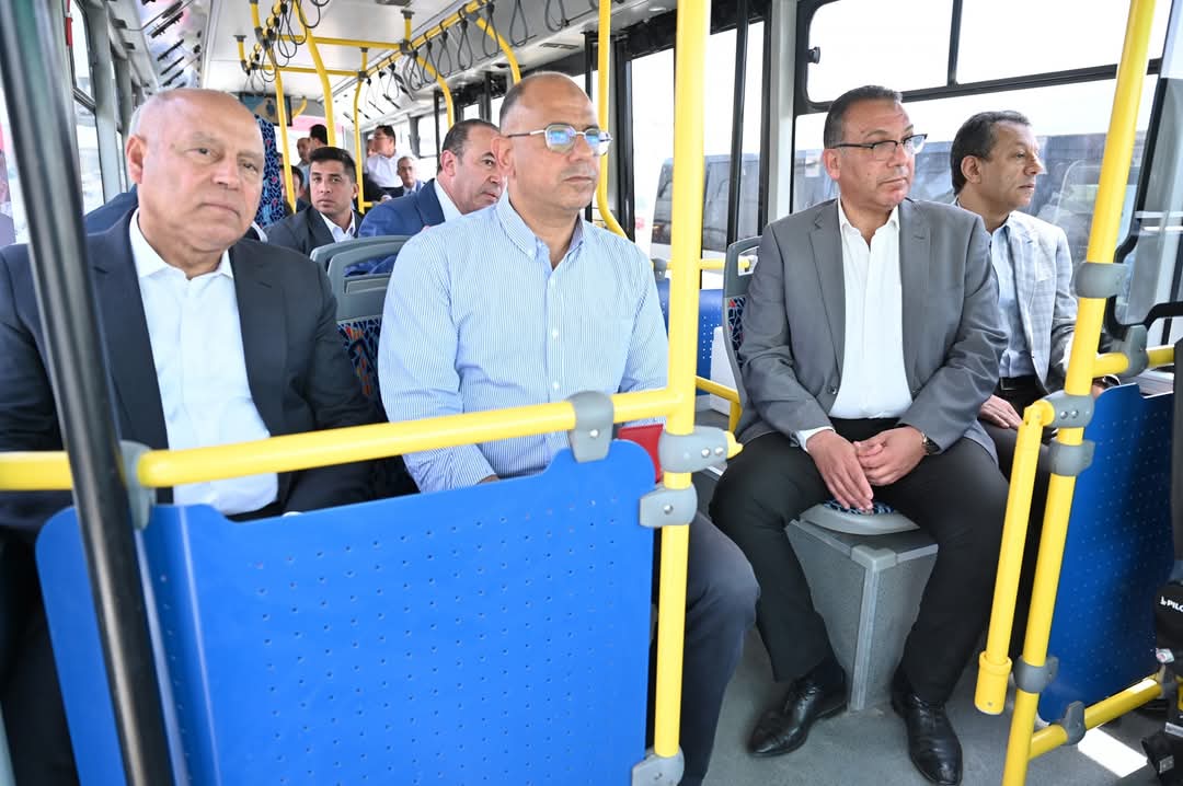 الوزير يتفقد محطات المرحلة الأولى من مشروع الأتوبيس الترددي BRT الممتدة من محطة أكاديمية الشرطه وحتى محطة الإسكندرية الزراعي