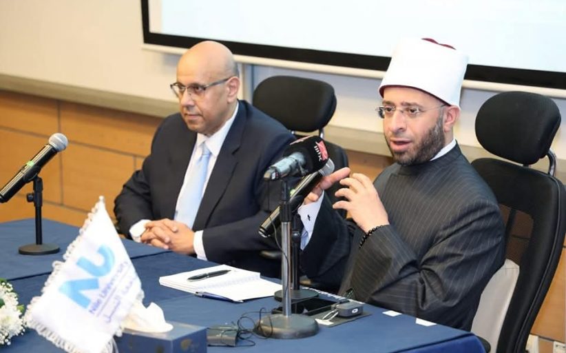 وزير الأوقاف يلتقي بالطلاب ضمن أنشطة صالون جامعة النيل «الشباب وبناء المستقبل»
