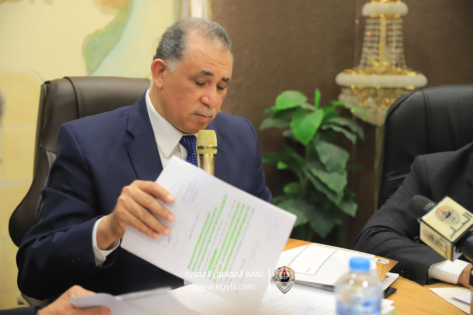 نقيب المحامين يخطر رؤساء محاكم الاستئناف بالإضراب العام عن الحضور  أمام دوائر محاكم الاستئناف ومأمورياتها يوم الخميس المقبل
