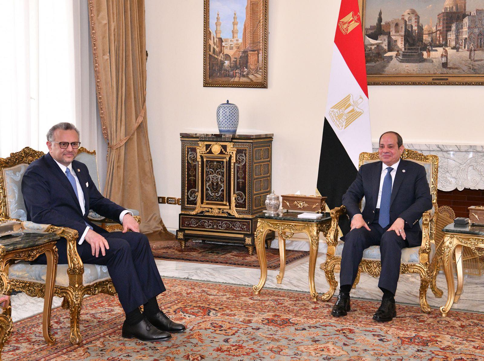 الرئيس السيسى يبحث عمق العلاقات الإستراتيجية بين مصر والولايات المتحدة وحرص مصر على تعزيزها