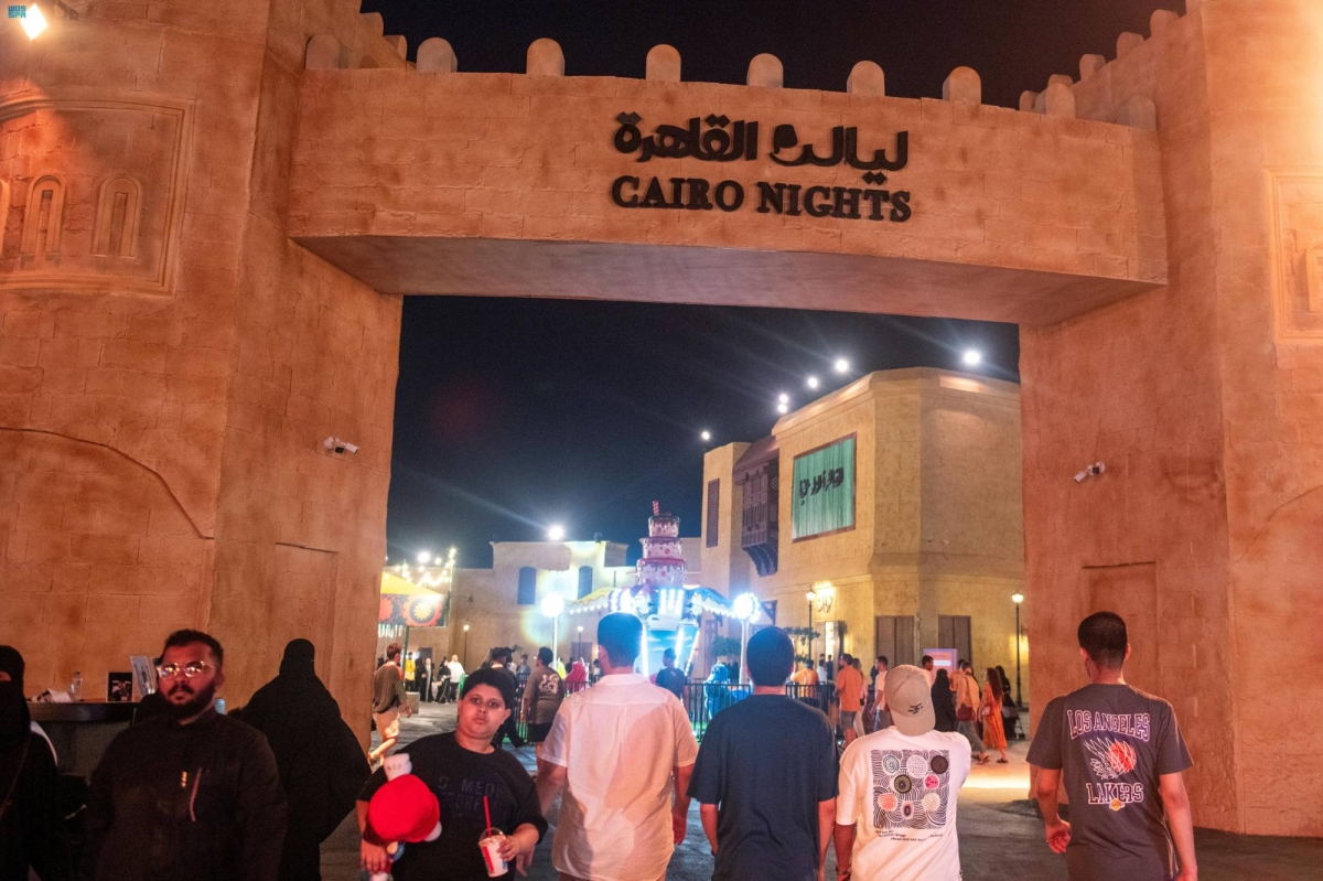 منطقة «ليالي القاهرة» في سيتي ووك بجدة تنقل الأجواء المصرية لزوارها بمزيج بين التراث والثقافة