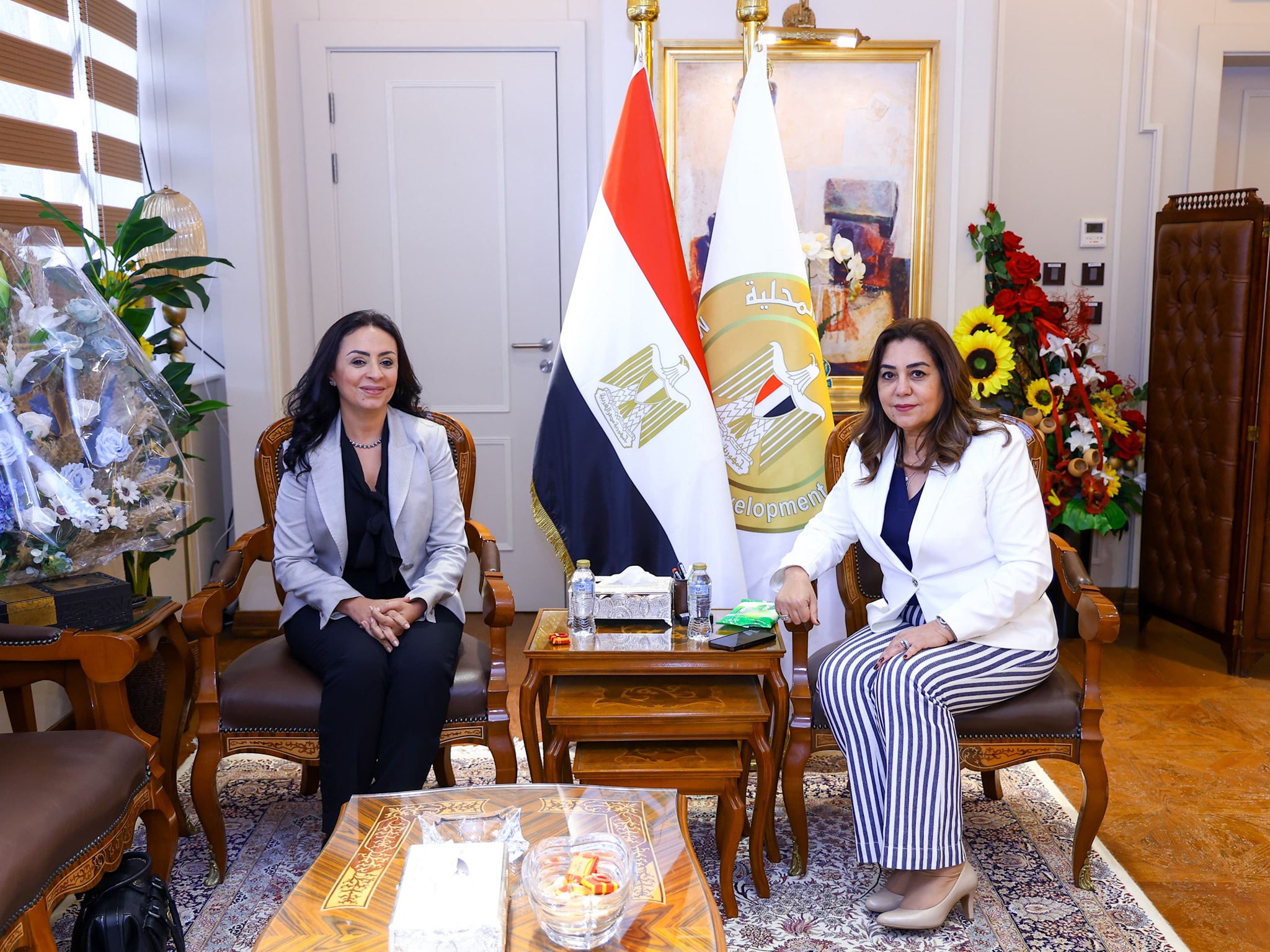 وزيرتا التنمية المحلية والتضامن يبحثان التعاون في دعم المشروع القومي 
