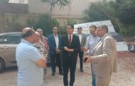 رئيس جامعة بنها يتفقد أعمال التطوير بمجمع الخدمات والادارة الطبية بالجامعة