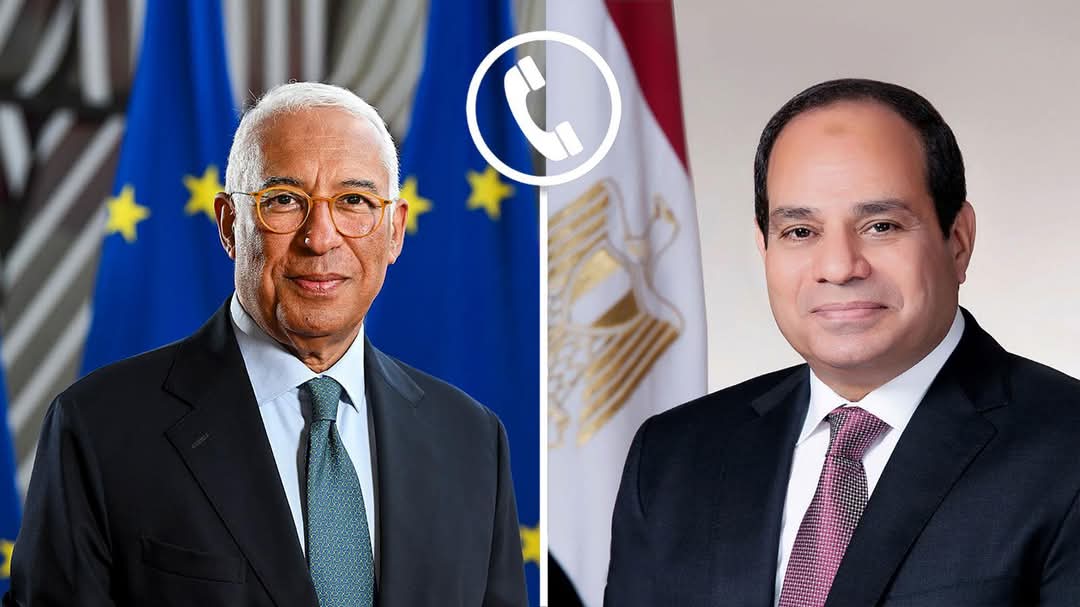 الرئيس  السيسي يتلقى اتصالاً هاتفياً رئيس المجلس الأوروبي