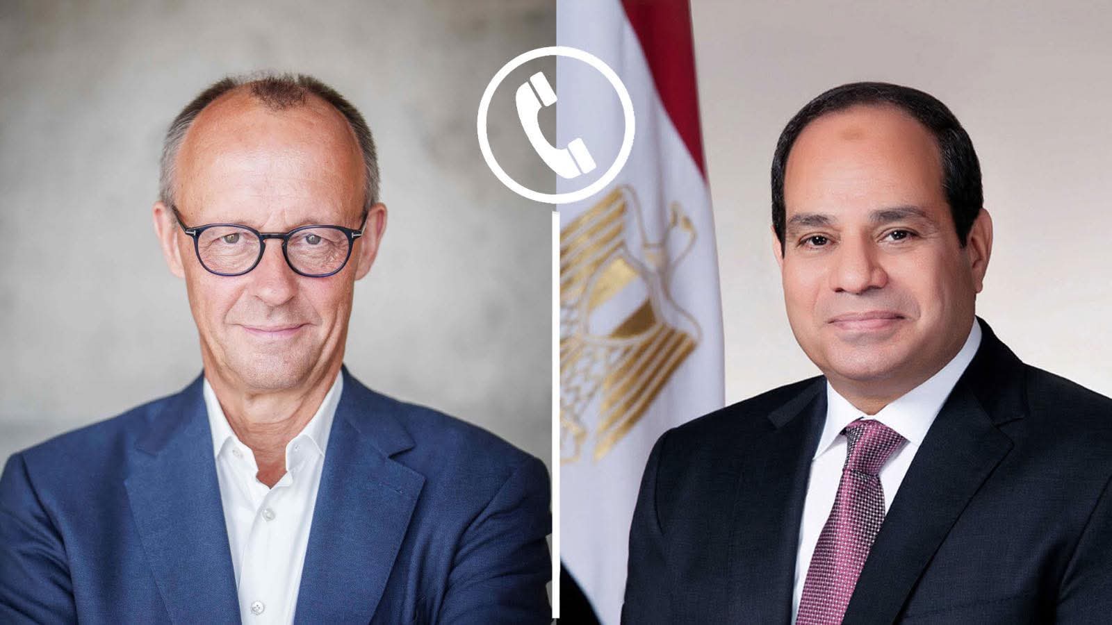 الرئيس السيسي يجري اتصالاً هاتفياً بالمستشار الألماني
