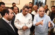 سويلم يتفقد محطة مياه شرب السويس للاطمئنان على توفير التصرفات والمناسيب المائية