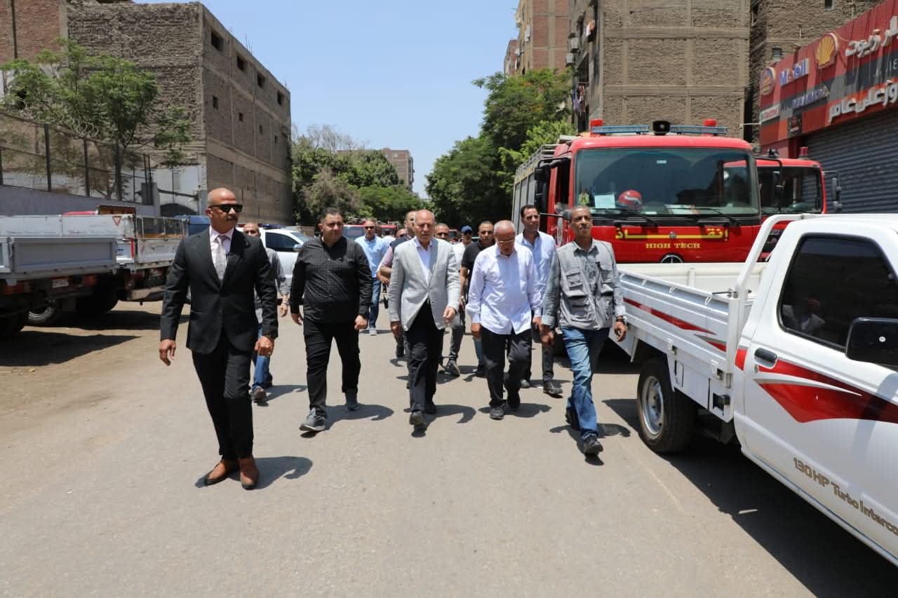 محافظ القاهرة يوجه بتقديم الرعاية اللازمة لسكان العقارين المنهارين بحدائق القبة