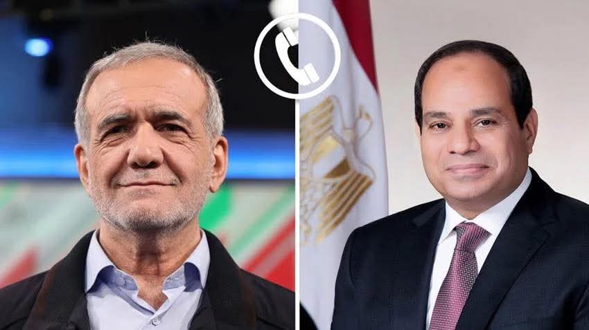 الرئيس السيسى يجري اتصالاً هاتفياً بنظيره الإيراني