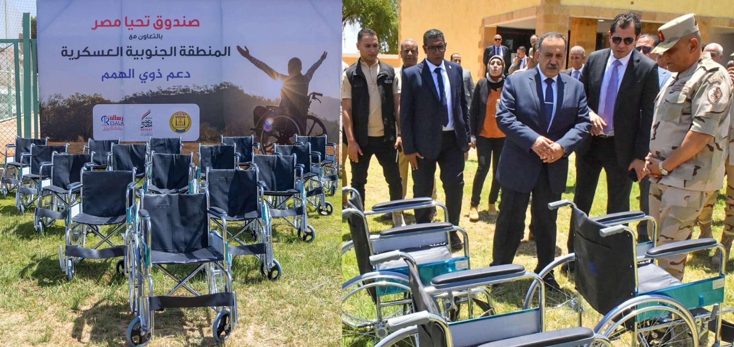 نائب رئيس جامعة الأزهر للوجه القبلي يشارك في حملة «بشرة خير» بالمنطقة الجنوبية العسكرية