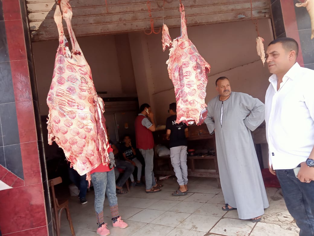 ضبط 255 كجم من اللحوم والدواجن غير الصالحة للاستهلاك بمركز بيلا