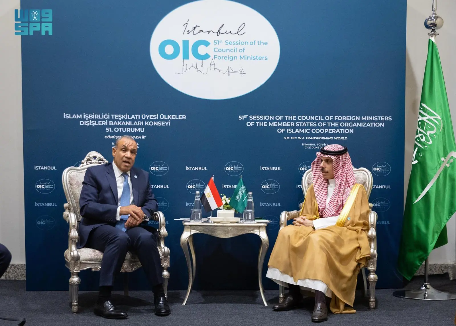 وزير الخارجية السعودي يبحث مع نظيره المصري التطورات الإقليمية وتداعياتها على أمن المنطقة