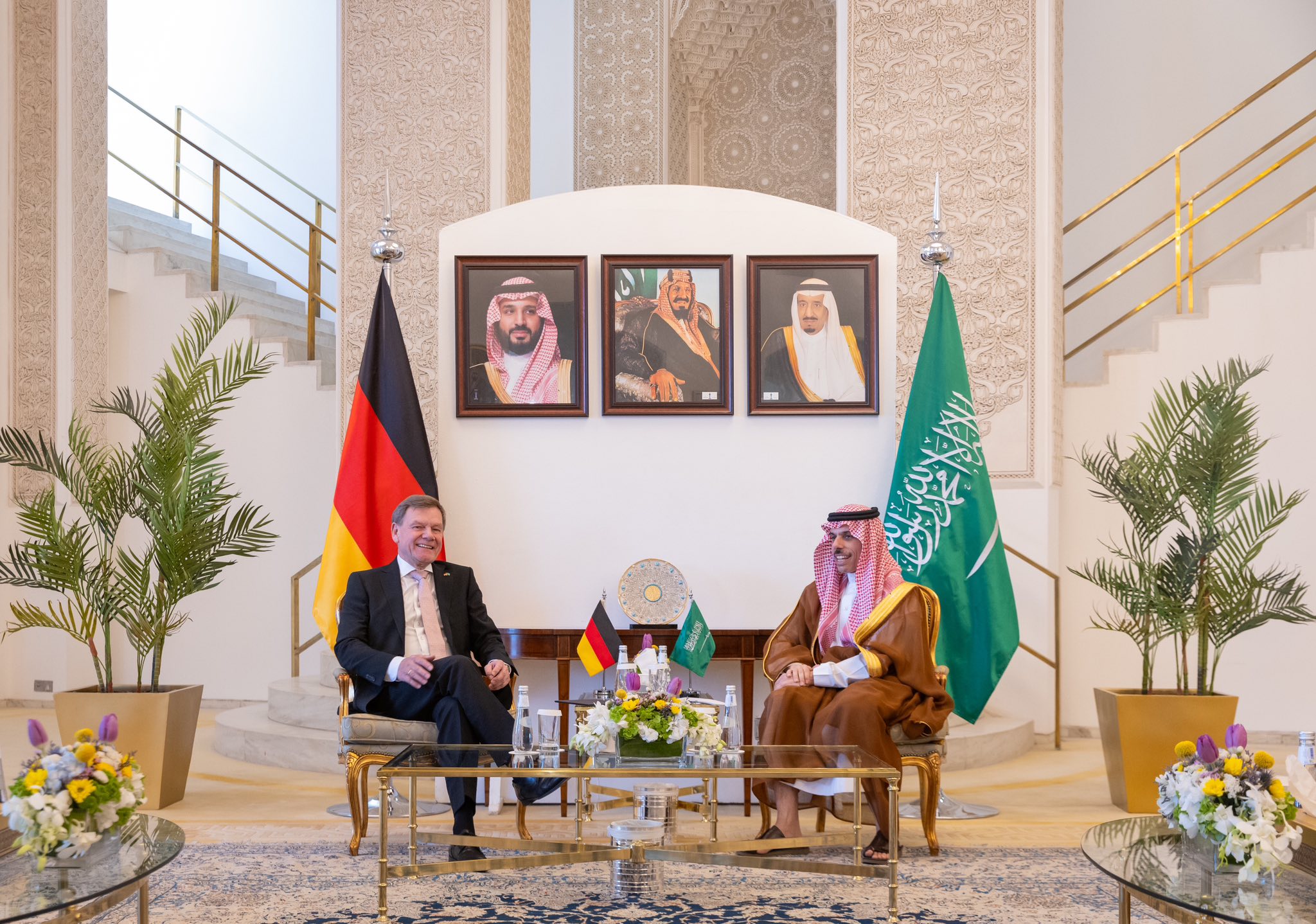 وزير الخارجية السعودى⁩ يستقبل نظيره بألمانيا الاتحادية