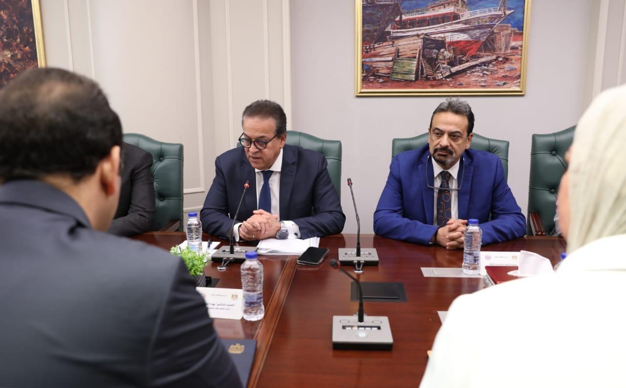 وزير الصحة يستقبل الرئيس التنفيذي لجهاز مستقبل مصر للتنمية المستدامة