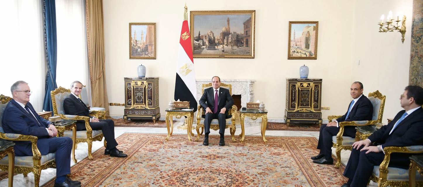 الرئيس السيسى : تقدير مصر للدور الهام للوكالة الدولية للطاقة الذرية في دعم منظومة عدم الإنتشار النووي