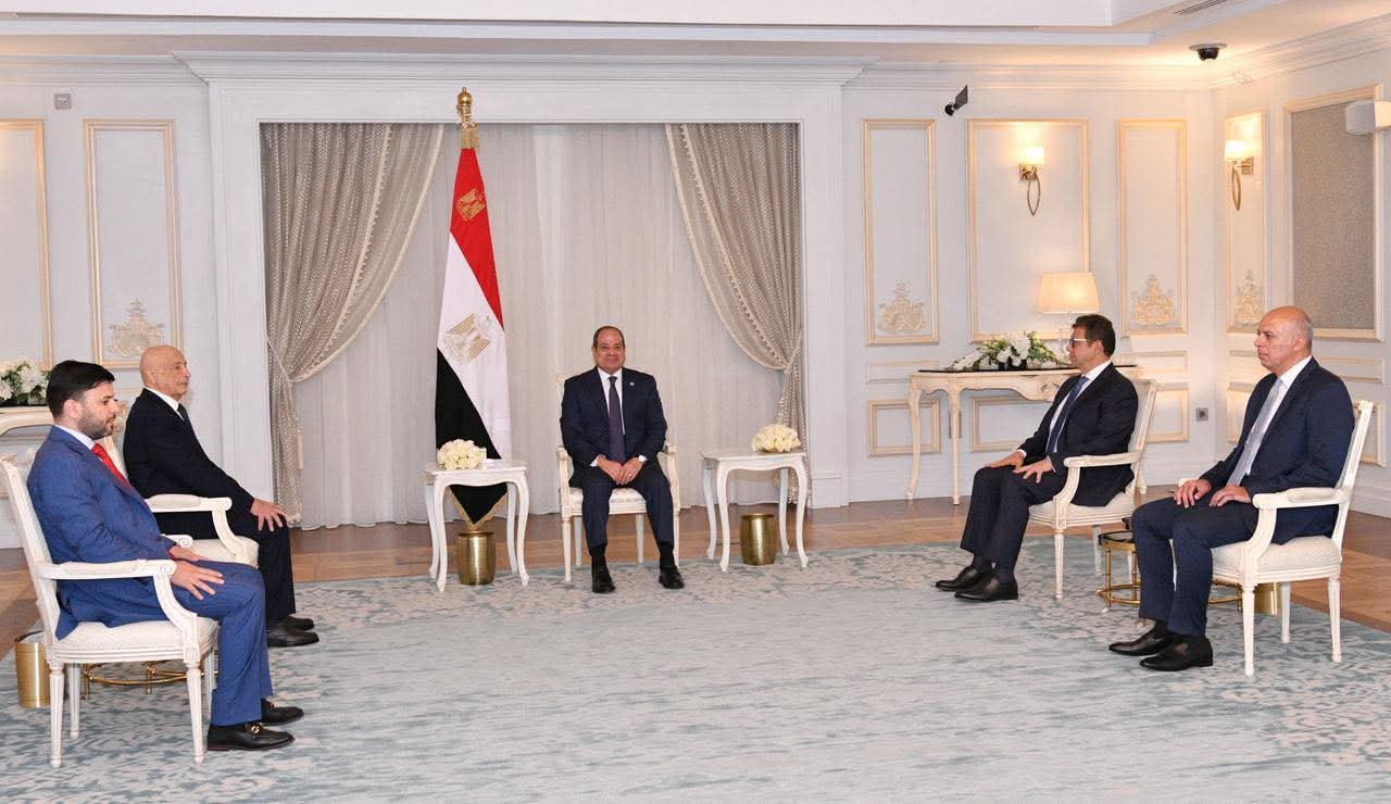 الرئيس السيسى : التزام مصر بمواصلة بذل جهودها والتنسيق مع كافة الأشقاء الليبيين