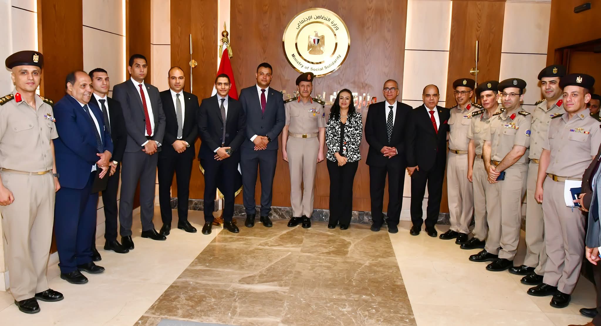 التضامن تفتتح مركز سيطرة الشبكة الوطنية للطوارئ  بالتعاون مع إدارة الإشارة للقوات المسلحة