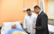 نائب وزير الصحة يتفقد  مصابي حادث الدائري الإقليمي بالمنوفية