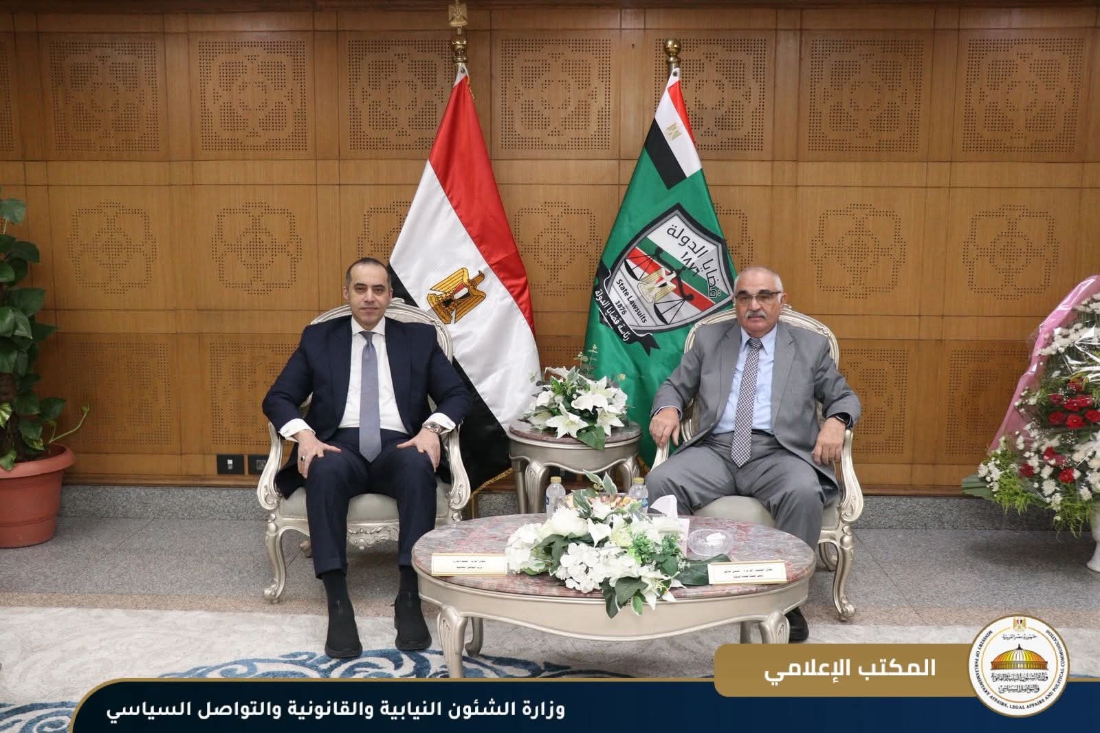 رئيس قضايا الدولة يؤكد حرصه على ترسيخ آليات التعاون المؤسسي مع الشئون النيابية والقانونية