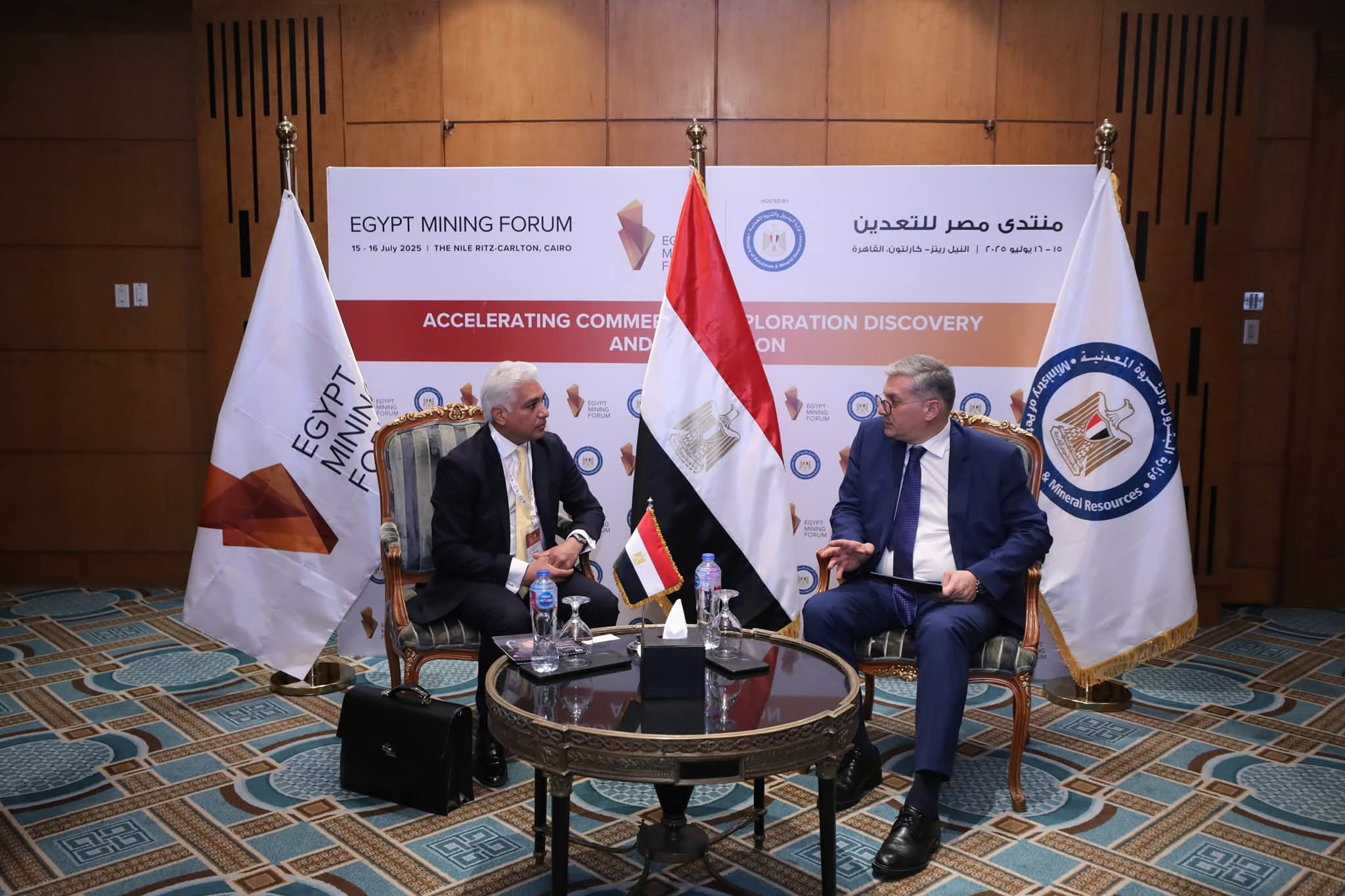 بدوى يلتقي رئيس قطاع المعادن لمنطقة أوروبا والشرق الأوسط وأفريقيا للاستثمار المصرفي