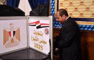 الرئيس السيسي، يدلى بصوته في انتخابات مجلس الشيوخ