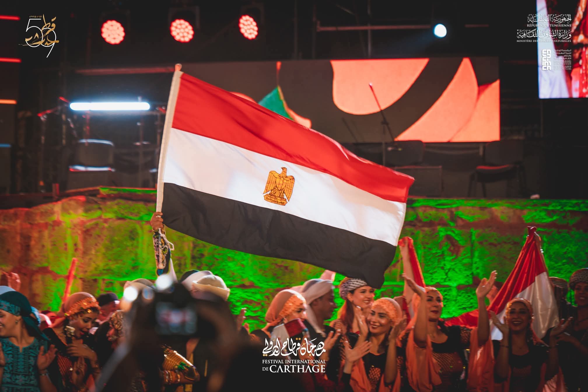 القومية للفنون الشعبية.. تخطف أنظار جمهور مهرجان قرطاج التونسية