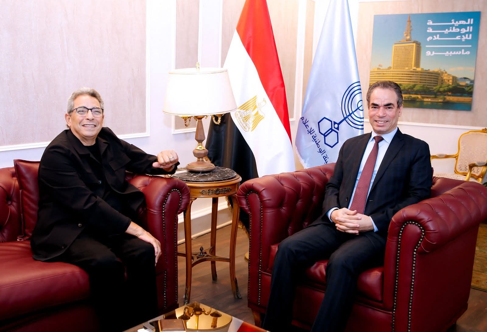 محمود سعد يزور ماسبيرو بعد غياب 14 سنة